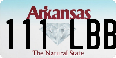 AR license plate 111LBB