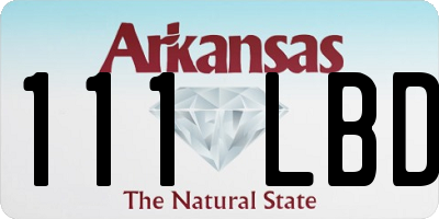 AR license plate 111LBD