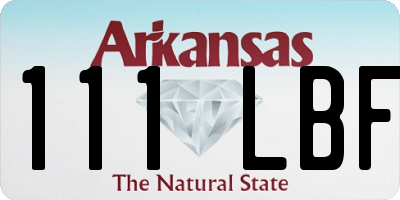 AR license plate 111LBF