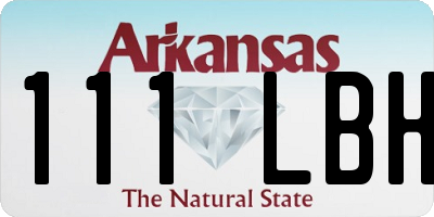 AR license plate 111LBH