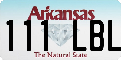 AR license plate 111LBL