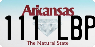 AR license plate 111LBP