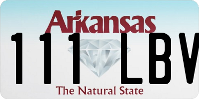 AR license plate 111LBV
