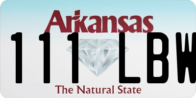 AR license plate 111LBW
