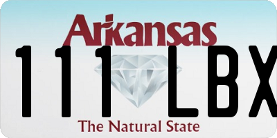 AR license plate 111LBX
