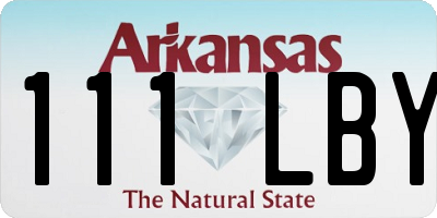 AR license plate 111LBY