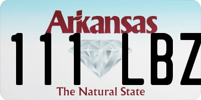 AR license plate 111LBZ