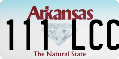 AR license plate 111LCC