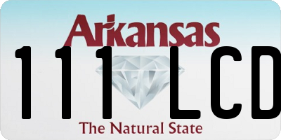 AR license plate 111LCD