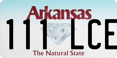 AR license plate 111LCE