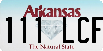 AR license plate 111LCF