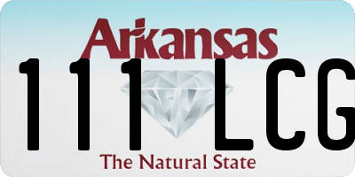 AR license plate 111LCG