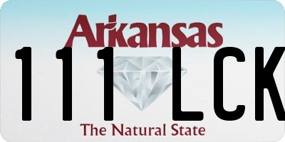 AR license plate 111LCK