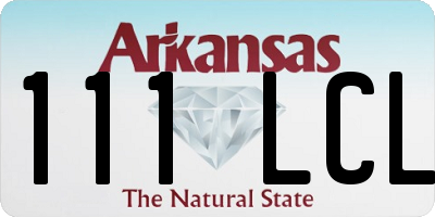 AR license plate 111LCL