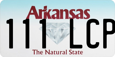 AR license plate 111LCP