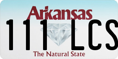 AR license plate 111LCS