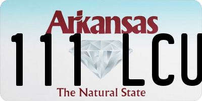 AR license plate 111LCU
