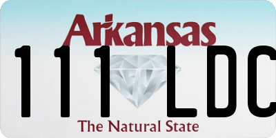 AR license plate 111LDC