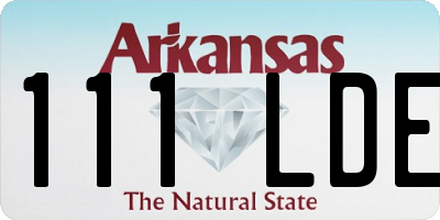 AR license plate 111LDE