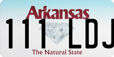 AR license plate 111LDJ