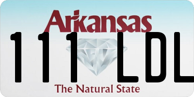 AR license plate 111LDL