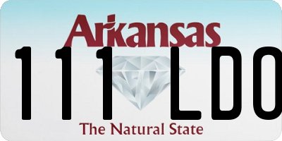 AR license plate 111LDO