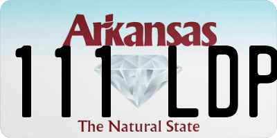 AR license plate 111LDP