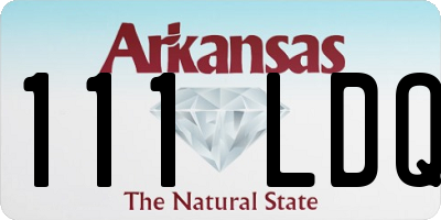 AR license plate 111LDQ