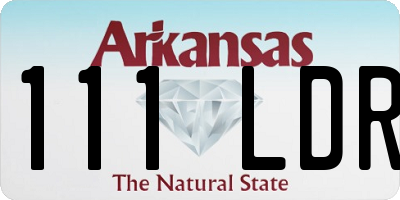 AR license plate 111LDR
