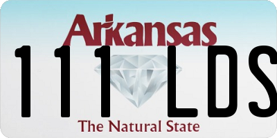 AR license plate 111LDS