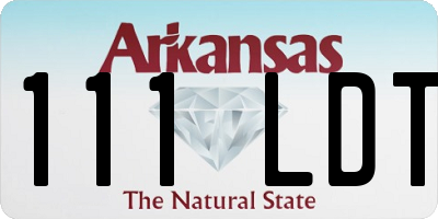 AR license plate 111LDT