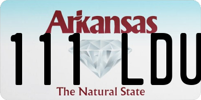 AR license plate 111LDU