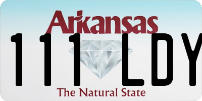 AR license plate 111LDY