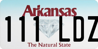 AR license plate 111LDZ