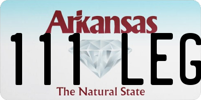 AR license plate 111LEG