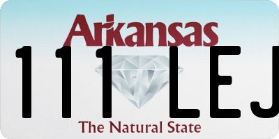 AR license plate 111LEJ