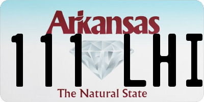 AR license plate 111LHI
