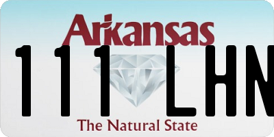 AR license plate 111LHN