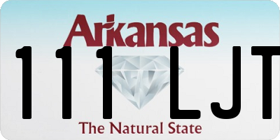 AR license plate 111LJT