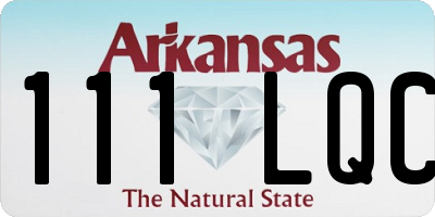 AR license plate 111LQC