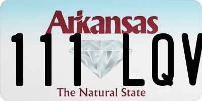 AR license plate 111LQV