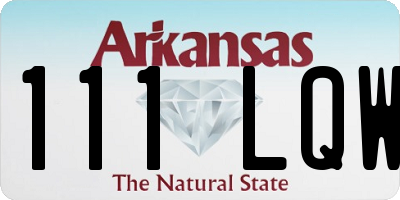 AR license plate 111LQW