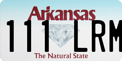 AR license plate 111LRM