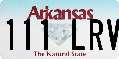 AR license plate 111LRV