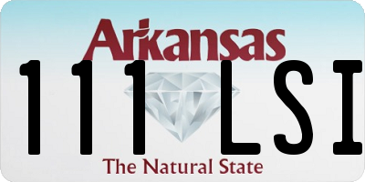 AR license plate 111LSI