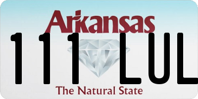 AR license plate 111LUL