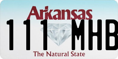 AR license plate 111MHB