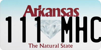 AR license plate 111MHC