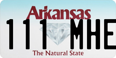 AR license plate 111MHE