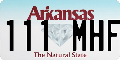 AR license plate 111MHF